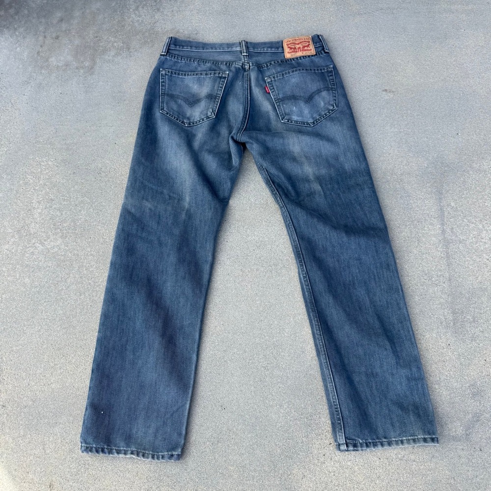 Levi's 514 Straight Fit Jeans Men 34x32 Faded Blue Denim Pants